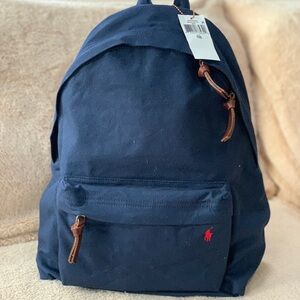 NEW Polo Ralph Lauren Mens Canvas Backpack Newport Navy